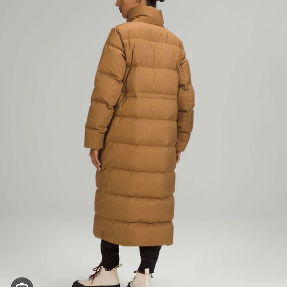 Lululemon rare color size 8 wunder puff long in bold beige - Picture 6 of 8